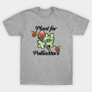 Clover and Bees Plant for Pollinators T-Shirt